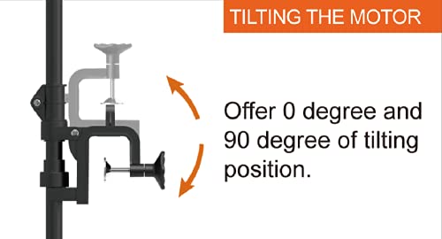 Parkho Haswing Electric Trolling Motor – 12V 20Lbs 22 Inch Shaft Inflatable Kayak Mount Bracket Folding Handle Speed Control Boat Fishing Saltwater Freshwater 50735 #TOP3