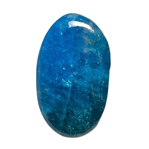 Apatite bleu fluo naturelle en cabochon pour fabriquer votre propre collier artisanal