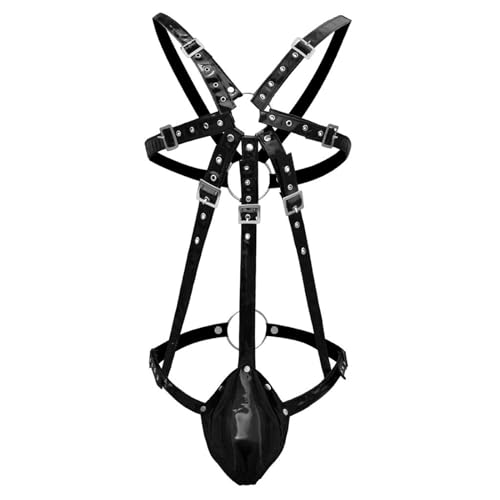 PU Leather Harness For Men Body Chest Belt Sexy Clubwear Male Bdsm Clothes Lingerie for Sex