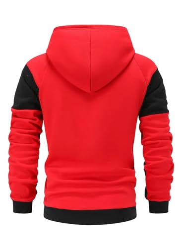 Men's Autumn Winter Zipper Hoodie & Fleece Jogger Set - Casual Sports Tracksuit for Men3