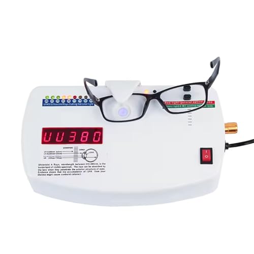 Tester per lenti per rilevamento UV e fotocromatico, attrezzatura essenziale per negozi ottici e centri di formazione optometria