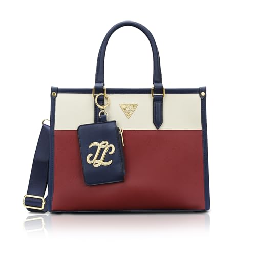 Image of Lavie Signature Women's Ithaca Colourblock Tote Handbag for Women | Tote Bag for Work | Ladies purse | Stylish Shoulder Bag | Gift for Women