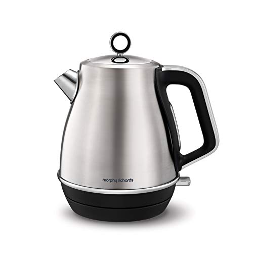 Morphy Richards Evoke Jug 104406EE Bouilloire en métal brossé 2,2 kW en acier inoxydable