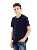 MOR Jungen Poloshirt (Color, Size), 100% Baumwolle, Kurzarm, Basic Farben, Schulshirt, Größen 110–176 (5–15 Jahre) (DE/NL/SE/PL, Numerisch, 158, 164, Regular, Dunkelblau)