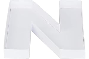 8" Fillable Cardboard Letter Shaped Mache for Kids