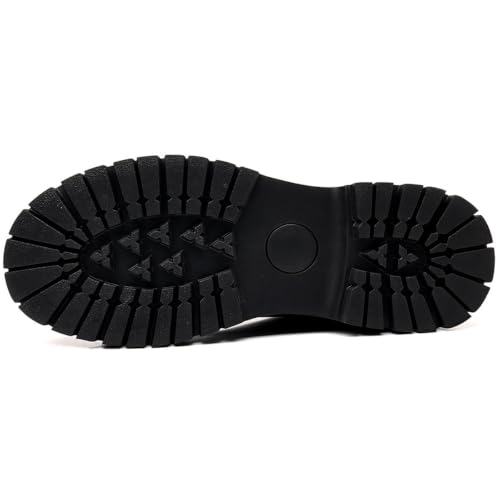 Zapatos Oxford para hombre en piel de vestir con elegante acabado y plataforma 5