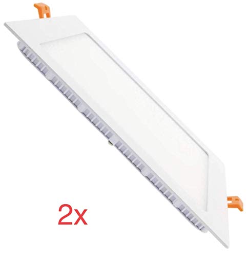 LA 2x Panel LED Cuadrado 18W Downlight LED