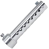 amavoler Motorcycle Exhaust Silencer Motorbike Muffler Insert Baffle Silencer Universal (silver-35mm)