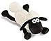 NICI 48051 Liegendes Kuscheltier Shaun das Schaf 20cm, WEIß