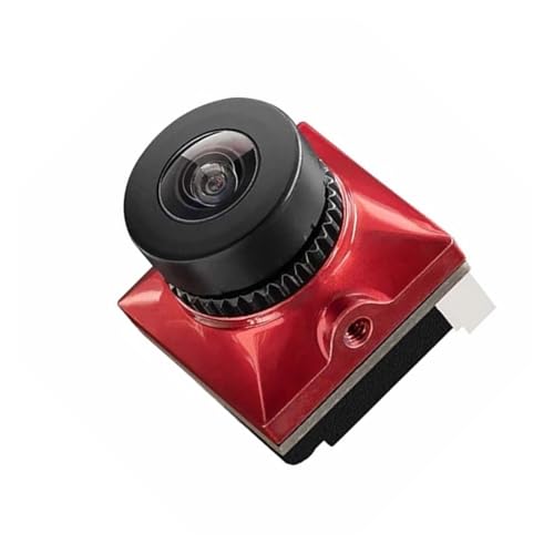 CADDXFPV Ratel2 �A�i���O�J���� 2.1mm �����Y 16:9/4:3 NTSC/PAL �ƌ݊�������A�����p�}�C�N�� FPV �h���[���Ő؂�ւ��\(Red)