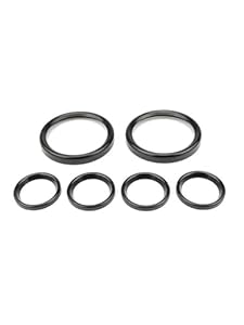 Pizgear Motorrad Tachometer Lünetten Abdeckungs Set