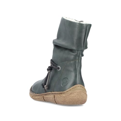 Rieker Damen Klassische Stiefeletten Z3774, Frauen Stiefeletten,uebergangsstiefel,Winterstiefeletten,Winterschuhe,warm,Boots,grün (54),38 EU / 5 UK