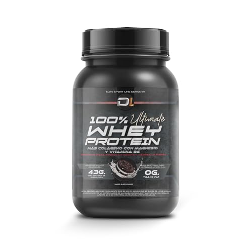 Whey Protein | Proteína en Polvo con Colágeno, Magnesio y Aminoácidos | Aumenta la masa muscular | Apoya el desarrollo y la recuperación muscular | Proteína fácil de digerir | 1kg Galleta