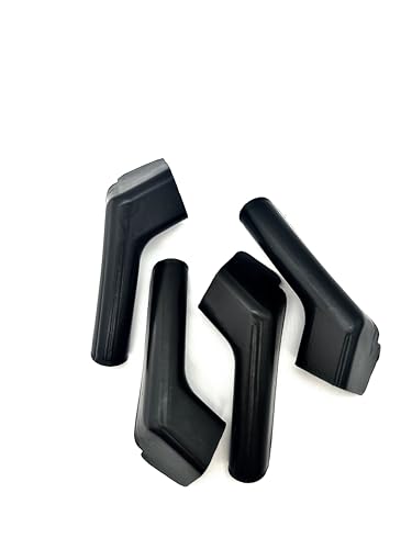 Zhiqinge Black RV Rain Gutter Spouts 2 Left & 2 Right Drains