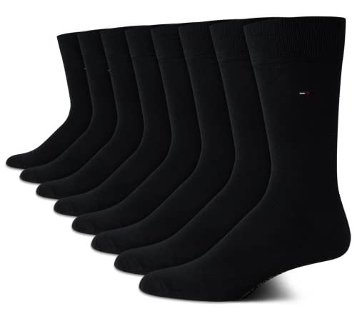 Tommy Hilfiger Men's Cushioned Breathable Stretch Fabric Dress Socks - 8 Pack