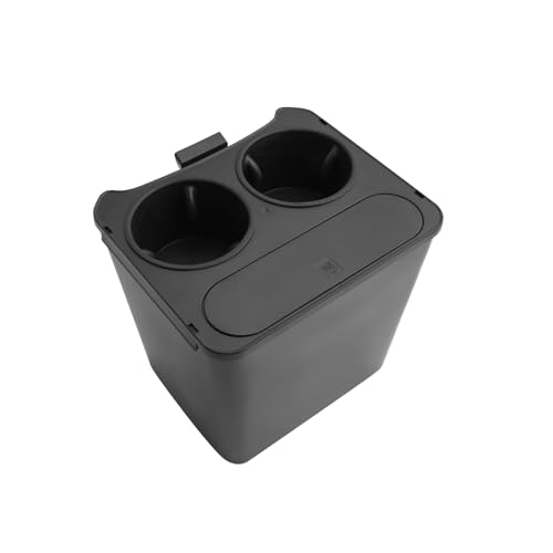 Image of LUWU Maverick 2025 Trash Can Compatible with 2022 2023 2024 2025 Ford Maverick Trash Bin with Cup Holder 2025 Maverick Accessories Extra Rear Storage Box Garbage Cans Trashcan (Update)