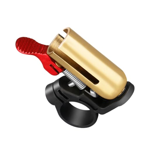 Totority Vintage Copper Bike Horn Cycling Alarm Ring Loud Crisp Sound for Mountain Road Bikes Durable Design Cycling Equipment Accessories Golden