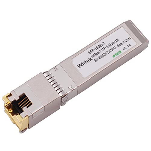 Image of 10G SFP+ to RJ45 Copper Modules, 1.25G /2.5G /5G /10GBase-T Ethernet Copper to SFP+ Transceiver Compatible for Arista SFP-10GE-T(Cat 6a /7 or Better, 30-Meter)