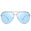 A7:silver Frames/Transparent Blue Lens