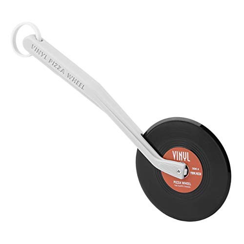 Cortador de pizza JullyCAnnice Profissional Top Spin Fresh Slice Record Player Pizza Cutter Vinyl Re
