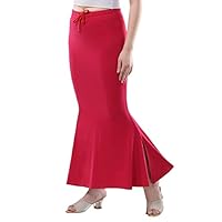 XOYA Cotton Lycra Saree Shapewear for Women/Fishcut Fit Petticoat Saree Silhouette Shape Wear Dress for Saree