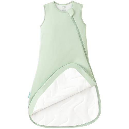 Image of PurComfy Extra Long Toddler Sleep Sack 1.0 TOG Premium Bamboo Viscose Sleeping Bag Supersoft Wearable Blanket 24-36-48 Months 2-4T (Sage)