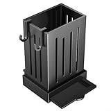 LifenaviStore Einfache Pflege Ihrer Küche, praktischer Besteckhalter zur Wandmontage für Utensilien (schwarz)