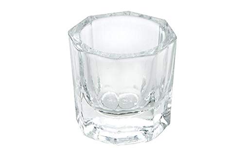 Nail Dappen Dish Nail Crystal Bowl Dapping Dish Glass Crystal Cup miniatura 1