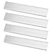 Aluminum Solar Rail Connector for 40x40 mm Photovoltaic Mounting Profiles – Slide-in Extension Joint, 200 mm Length, 6.3 mm Thickness, Silver Alloy (4-Pack)