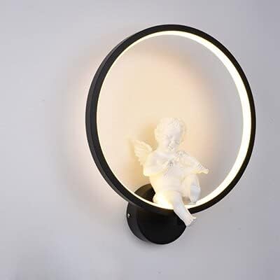 Wall Lamp Modern LED Wall Lamps Art Angel Bird Nordic Creative Wall Light for Living Room Bedroom Bedside Lighting Bracket Sconce Fixture (Corner Violin White Warm White)