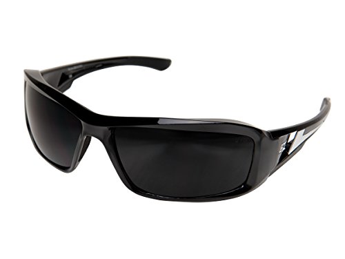 Edge Eyewear XB116 Brazeau Safety Glasses, Black with Smoke Lens