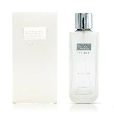 Fine Perfumery London Fragrances For Her Vanilla and Anise - Perfume for Women - Chic Womens Perfume - Fragrance with Bergamot, White Musk - 3.4 oz