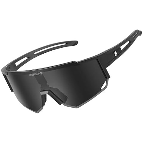 BOLLFO Polarized Sports Sunglasses, UV400 Protection Outdoor Glasses for Men Women Youth Baseball Cycling Running Driving Cover
