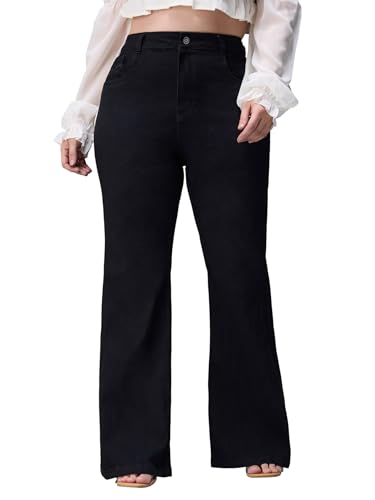 Image of Miss Chase A+ Women's Wide Leg High Rise Regular Length Stretchable Denim Jeans