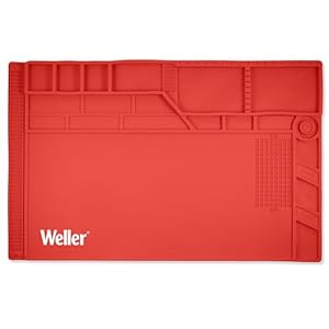 Weller WLACCWSM1-02EU siliconen lasmat groot formaat rood
