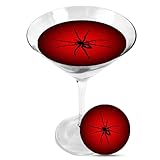 Snowy River Cocktail Toppers, Edible Topper for Cocktails, Milk Shakes, Cakes and Ice Cream (Spider Bite, 6 Pack)