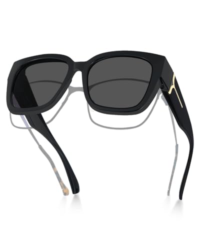 Meeloog Polarized Fit Over Glasses Sunglasses for Women...