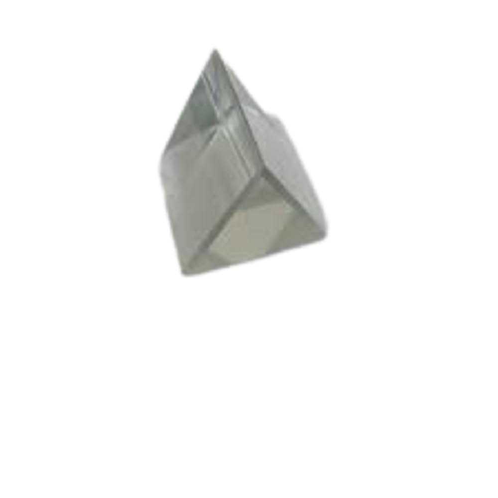 ARGLabs Glass Prism Diy Reflection Prisms Equilateral Prism, 50 X 50 Mm Optical device Transparent Triangular shape Refraction Dispersion Light manipulation Scientific research Educational tool High optical quality Transparent glass Triangular faces Rectangular sides