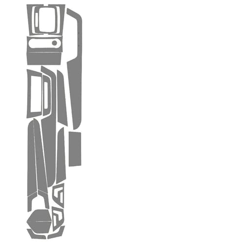 Autocollants de voiture en carbone 3D argent pour l'intérieur de la Benz Classe C W204 5D