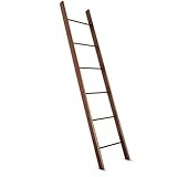 Handgemachte Holzleiter (Nussbaum)