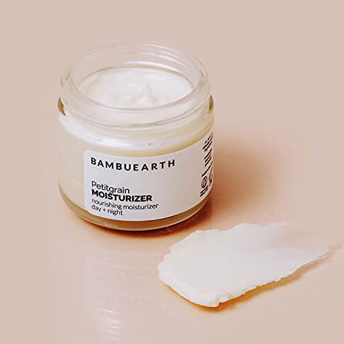 Bambuearth Petitgrain Moisturizer - Waterless Vegan Moisturizer With Organic Jojoba Oil And Fair-Trade Shea Butter - All Natural Face Moisturizer For Women To Help Hydrate And Balance The Skin #TOP1