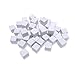 Nakimo 16MM Blank White Dice for Board Games, DIY, Fun, and Teaching, Pack of 50