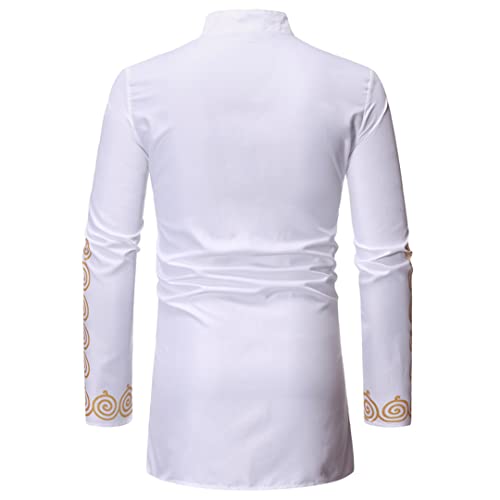 Fashion Muslim Shirt Men Saudi Style Arabian Robe Casual Loose Fit Thobe Abaya Robe Arab Kaftan Dress Long Sleeve Outfit Shirts Wine Red L4