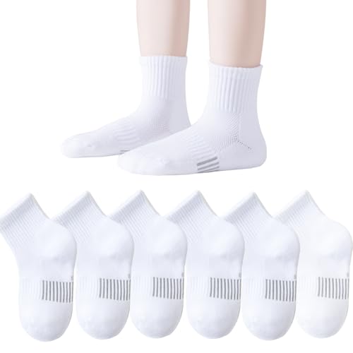 Marchare Kids Athletic Socks Half Cushioned Crew Socks...