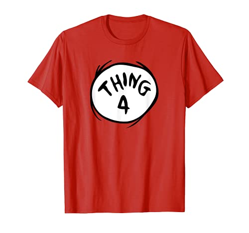 Dr Seuss Thing 4 Emblem RED T shirt WantItAll