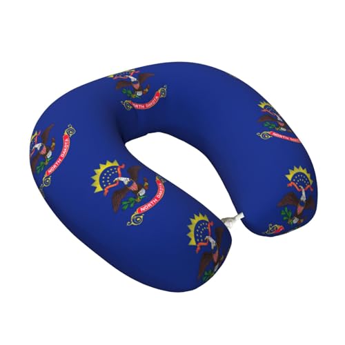 Almohada de Viaje Negro con Material de Fibra miniatura 2