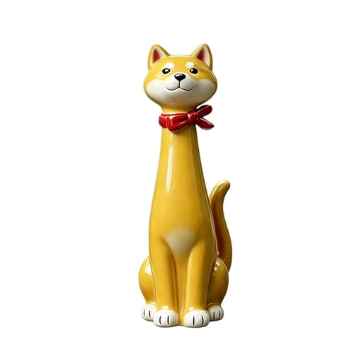 Jarrón de flores para perro anticaídas para estantería y salón 2