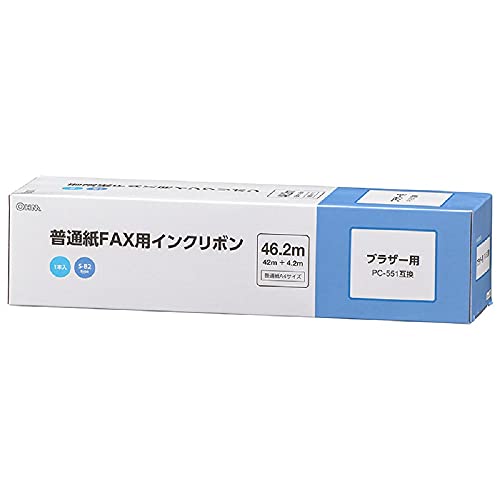 Ohm Electric Plain Paper Fax Ink Ribbon, S-B2 Type, 1 Piece, 16.2 ft (46.2 m), Model Number: 01-3854