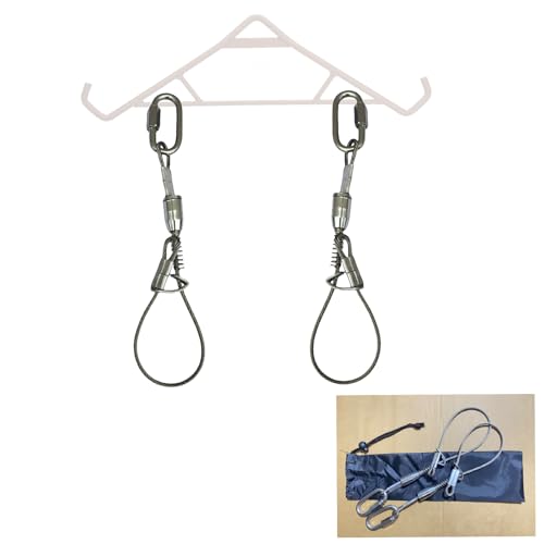 DANGONGLI 2-Packer Goat and Deer Hunting Hanging Tool Set 304 Stainless Steel Quick-Release Hoof Hook Designed for Rapid Skinning and Processing Easy-disassembly Construction Holds up to 1200 lbs