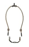 B&P Lamp® 7 Inch Heavy Duty Lamp Harp, Antique Brass Finish